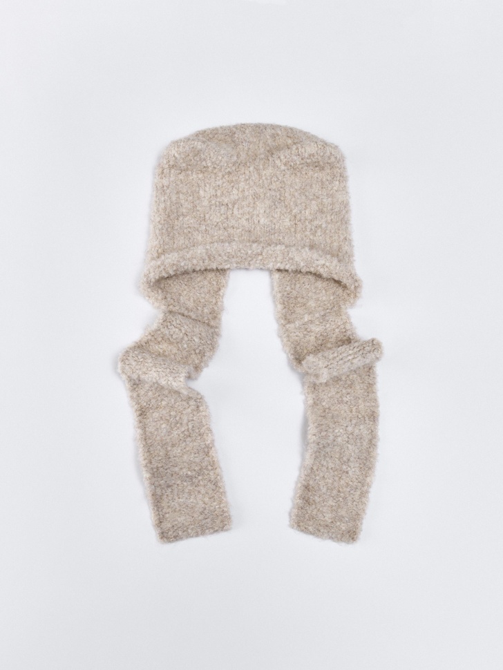 Шапка-шарф Sela с ушками, бежевый, арт. 34536