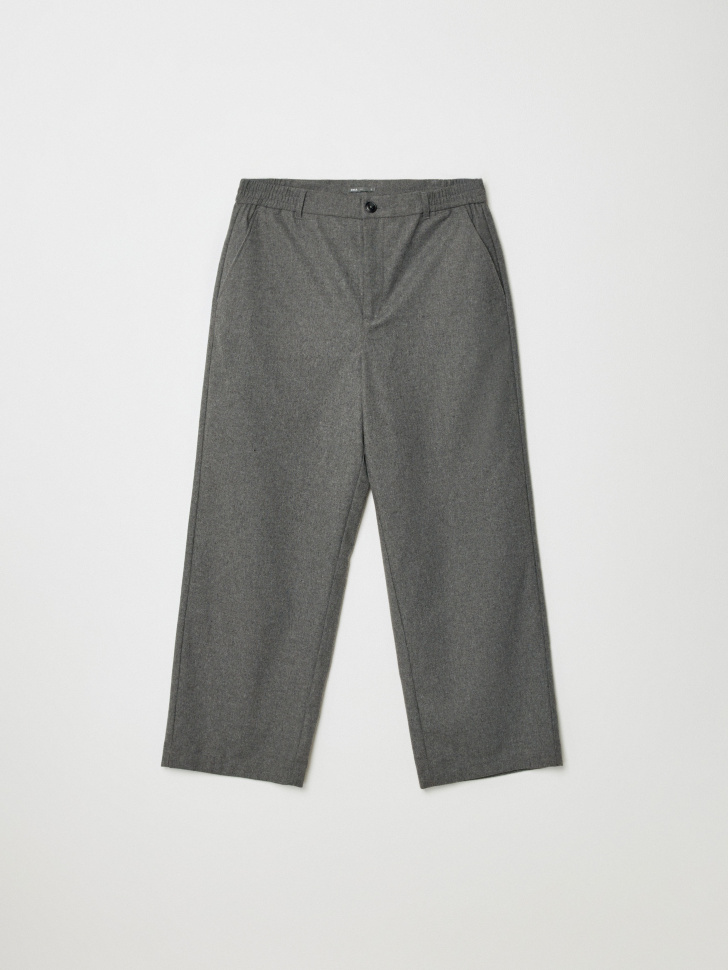 классические брюки с поясом на резинке от бренда sela вид слева