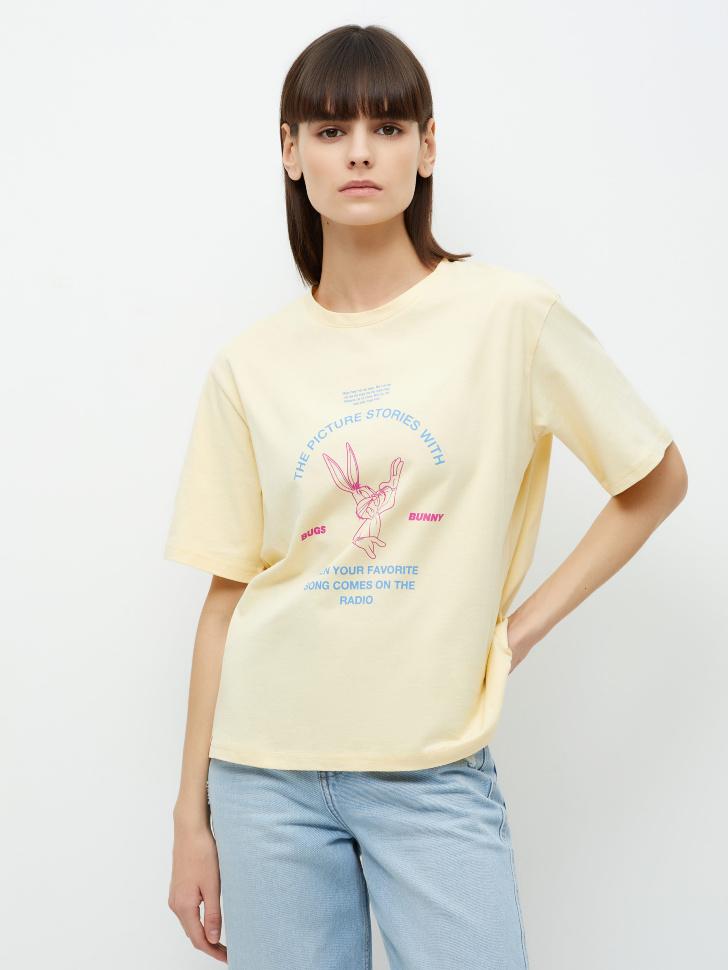 

Футболка с принтом Looney Tunes, Желтый