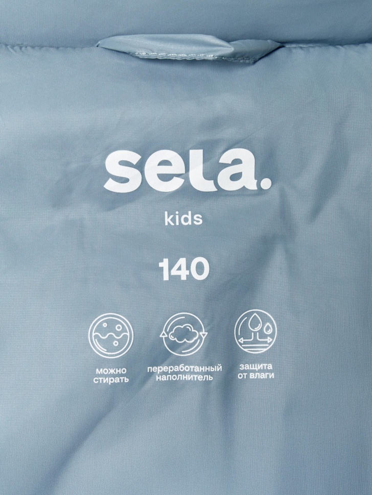 стеганая куртка для девочек из россии вид сбоку