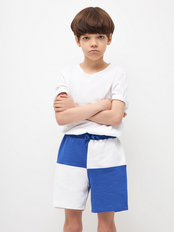 

Трикотажные шорты колор блок для мальчиков