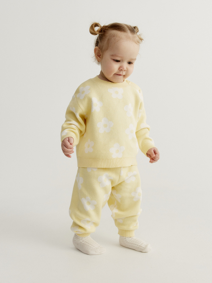 

Вязаный джемпер с принтом для малышей, SL6803000601